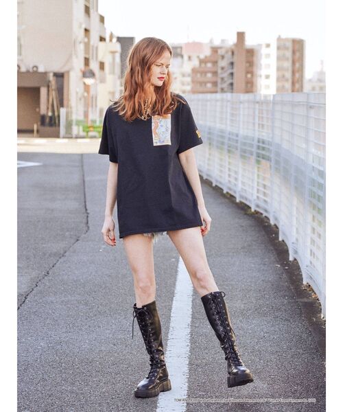 jouetie（ジュエティ）の「トムとジェリー コラボBIG Tシャツ（Tシャツ/カットソー・レディース・ライトブルー/ブラック/アイボリー・MEDIUM）」の14枚目の写真