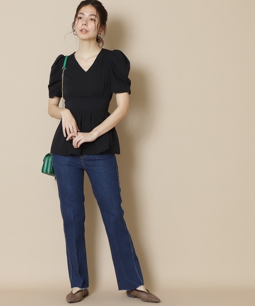 N.(N. Natural Beauty Basic)(エヌエヌナチュラルビューティーベーシック)の「バックスリットストレートデニム(その他パンツ・レディース・グレー/ブルー・SMALL/MEDIUM)」の11枚目の写真