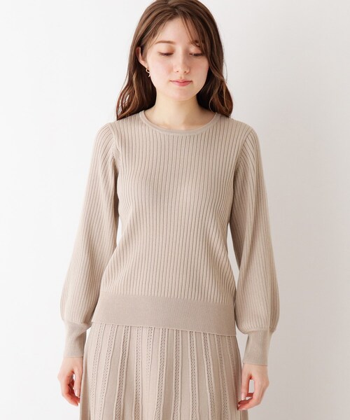 index（インデックス）の「◇シャイニーリブクルーニット【WEB