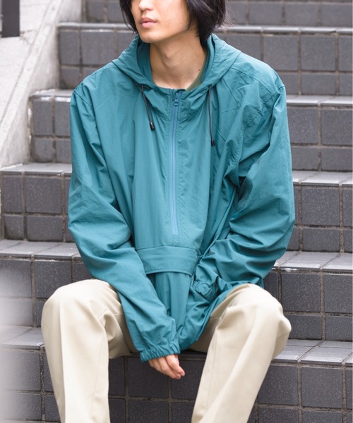 United Athle(ユナイテッドアスレ)の「【United Athle】コットンライクナイロン ライト アノラックジャケット アウトドア キャンプ ※7211(ナイロンジャケット・メンズ・ブラック/ネイビー/グリーン・M/L/XL)」の8枚目の写真