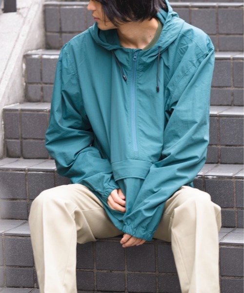 United Athle(ユナイテッドアスレ)の「【United Athle】コットンライクナイロン ライト アノラックジャケット アウトドア キャンプ ※7211(ナイロンジャケット・メンズ・ブラック/ネイビー/グリーン・M/L/XL)」の11枚目の写真