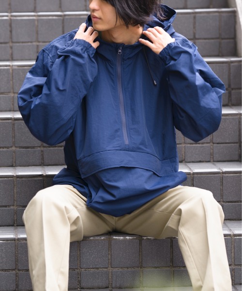 United Athle(ユナイテッドアスレ)の「【United Athle】コットンライクナイロン ライト アノラックジャケット アウトドア キャンプ ※7211(ナイロンジャケット・メンズ・ブラック/ネイビー/グリーン・M/L/XL)」の14枚目の写真