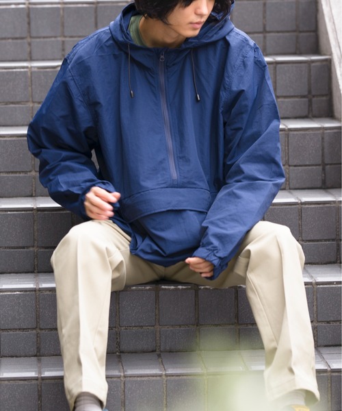 United Athle(ユナイテッドアスレ)の「【United Athle】コットンライクナイロン ライト アノラックジャケット アウトドア キャンプ ※7211(ナイロンジャケット・メンズ・ブラック/ネイビー/グリーン・M/L/XL)」の17枚目の写真