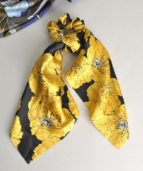 ボヘミアン柄 スカーフ シュシュ シュシュ Tone Tone Select Resonance Goods トーンセレクトグッズ のファッション シュシュ Select