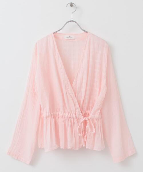 soil（ソイル）の「【別注】 SOIL×DOORS　GATHER CACHE COEUR（シャツ/ブラウス・レディース・ライトピンク/ナチュラル・ONE）」の2枚目の写真