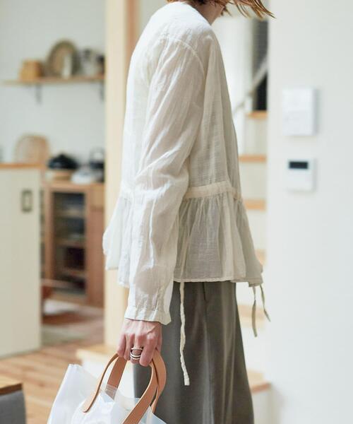 soil（ソイル）の「【別注】 SOIL×DOORS　GATHER CACHE COEUR（シャツ/ブラウス・レディース・ライトピンク/ナチュラル・ONE）」の10枚目の写真