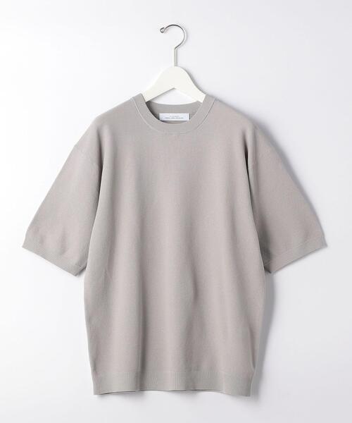 green label relaxing(グリーンレーベルリラクシング)の「< 機能 / 手洗い可 > CSD ペーパー 鹿の子 クルーネック 半袖 ニット(ニット/セーター・メンズ・ライトグレー/ブラック/ケリー・LARGE/MEDIUM/SMALL/X-LARGE)」の2枚目の写真