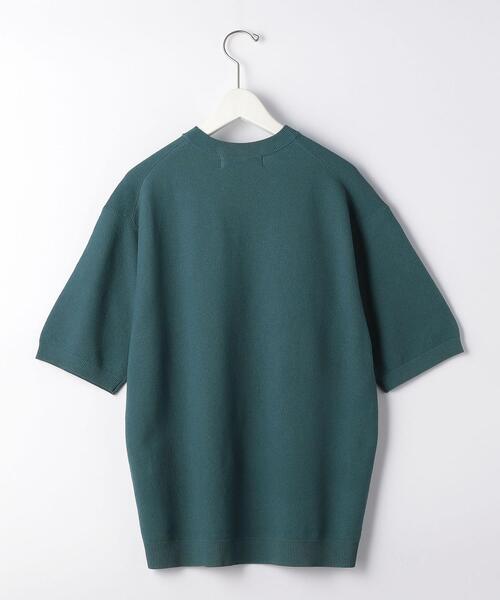 green label relaxing(グリーンレーベルリラクシング)の「< 機能 / 手洗い可 > CSD ペーパー 鹿の子 クルーネック 半袖 ニット(ニット/セーター・メンズ・ライトグレー/ブラック/ケリー・LARGE/MEDIUM/SMALL/X-LARGE)」の6枚目の写真