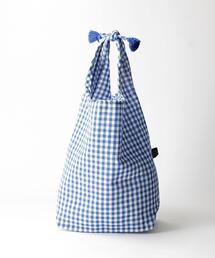 ＜Fatima Morocco＞ギンガムチェック キンチャク タッセルバッグ