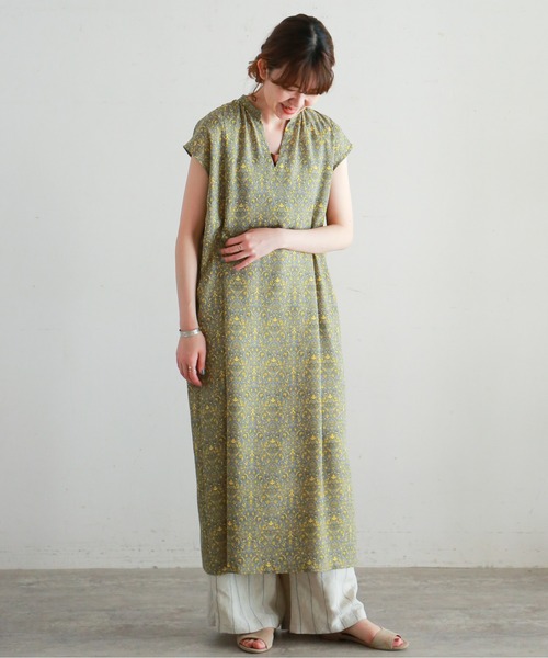 【美品】ノンブルアンペール　two-tone flower フレンチワンピース NOMBRE IMPAIR（ノンブルアンペール）の「two-tone flower