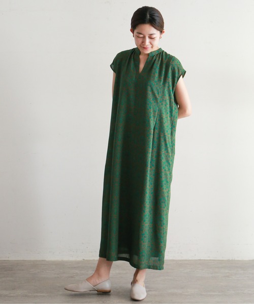 【美品】ノンブルアンペール　two-tone flower フレンチワンピース NOMBRE IMPAIR（ノンブルアンペール）の「two-tone flower