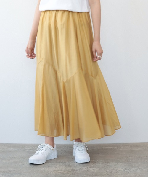 The スカート 裾ランダム切替ロングフレアスカート スカート Tite In In The Store ティテ インザ ストア のファッション