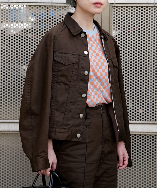 nimiru(ニミル)の「配色チェッカーTシャツ(Tシャツ/カットソー・レディース・イエロー系その他/ピンク系その他・M/L)」の4枚目の写真