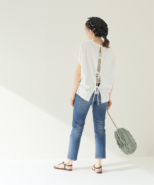 JOURNAL STANDARD relume(ジャーナルスタンダード レリューム)の「バックリボンTEE(Tシャツ/カットソー・レディース・ホワイト/ブラック・FREE)」の15枚目の写真