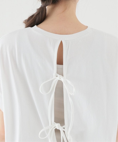 JOURNAL STANDARD relume(ジャーナルスタンダード レリューム)の「バックリボンTEE(Tシャツ/カットソー・レディース・ホワイト/ブラック・FREE)」の9枚目の写真