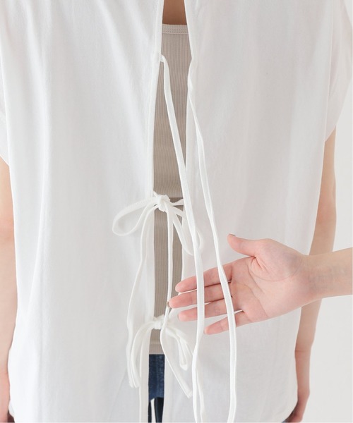 JOURNAL STANDARD relume(ジャーナルスタンダード レリューム)の「バックリボンTEE(Tシャツ/カットソー・レディース・ホワイト/ブラック・FREE)」の21枚目の写真