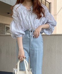 Heather | シャーリングシャツ（7分袖）  951715(シャツ/ブラウス)