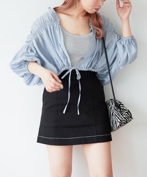 Heather | シャーリングシャツ（7分袖）  951715(シャツ/ブラウス)