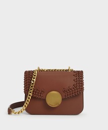 ウーブンダブルチェーン ハンドルバッグ / Woven Double Chain Handle Bag