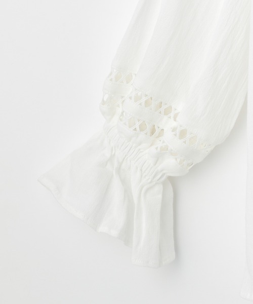 Heather(ヘザー)の「ハシゴレースブラウス 958011(シャツ/ブラウス・レディース・ホワイト/ブラック/カーキ・FREE)」の11枚目の写真