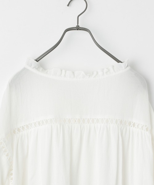 Heather(ヘザー)の「ハシゴレースブラウス 958011(シャツ/ブラウス・レディース・ホワイト/ブラック/カーキ・FREE)」の12枚目の写真