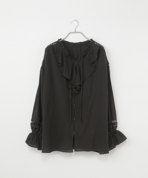 Heather(ヘザー)の「ハシゴレースブラウス 958011(シャツ/ブラウス・レディース・ホワイト/ブラック/カーキ・FREE)」の17枚目の写真