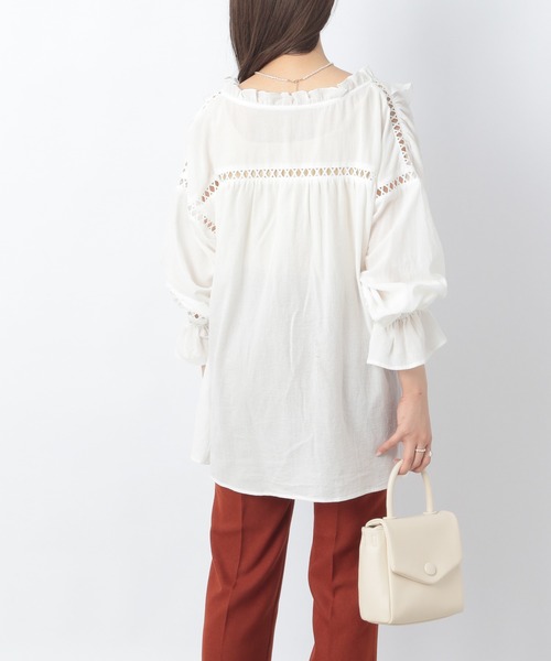 Heather(ヘザー)の「ハシゴレースブラウス 958011(シャツ/ブラウス・レディース・ホワイト/ブラック/カーキ・FREE)」の22枚目の写真