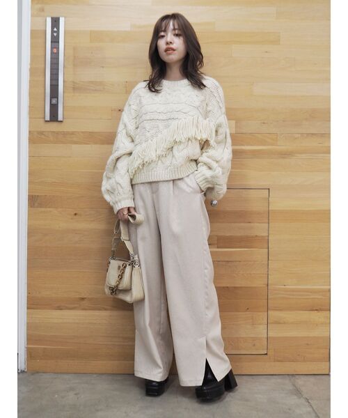 EVRIS（エヴリス）の「ツインズショルダーバッグ（ショルダーバッグ・レディース・アイボリー/ブラック/カーキ/ブラウン・FREE）」の9枚目の写真