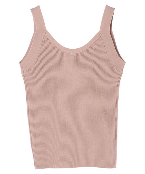 earth music&ecology（アースミュージックアンドエコロジー）の「リブラインニットタンクトップ ＊（タンクトップ・レディース・ブラック/ホワイト系その他2/ベージュ・L/S/M）」の11枚目の写真