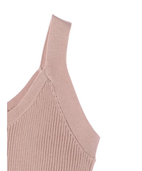 earth music&ecology（アースミュージックアンドエコロジー）の「リブラインニットタンクトップ ＊（タンクトップ・レディース・ブラック/ホワイト系その他2/ベージュ・L/S/M）」の13枚目の写真