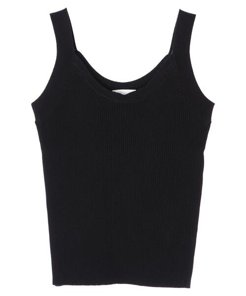 earth music&ecology（アースミュージックアンドエコロジー）の「リブラインニットタンクトップ ＊（タンクトップ・レディース・ブラック/ホワイト系その他2/ベージュ・L/S/M）」の15枚目の写真