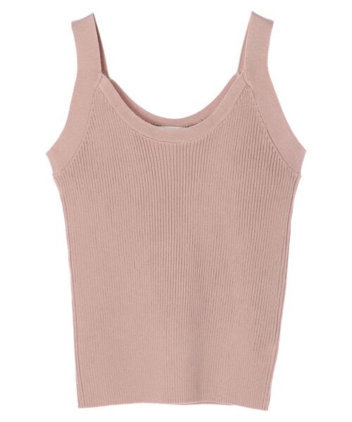 earth music&ecology（アースミュージックアンドエコロジー）の「リブラインニットタンクトップ ＊（タンクトップ・レディース・ブラック/ホワイト系その他2/ベージュ・L/S/M）」の16枚目の写真