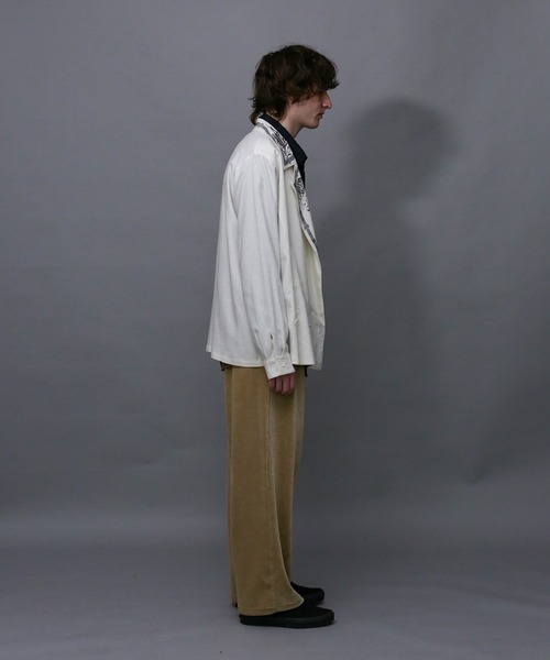 Iroquois（イロコイ）の「B・D COLLAR PRINT WJK（その他アウター・メンズ・ホワイト系その他/グリーン系その他・1/2/3）」の7枚目の写真