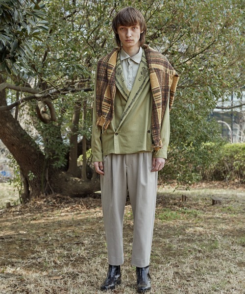 Iroquois（イロコイ）の「B・D COLLAR PRINT WJK（その他アウター・メンズ・ホワイト系その他/グリーン系その他・1/2/3）」の16枚目の写真