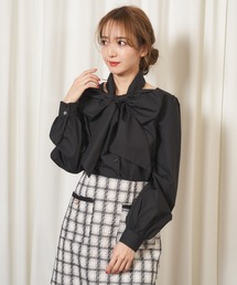MIIA | ハートネックボウタイブラウス(シャツ/ブラウス)