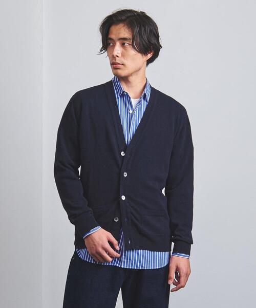 WILLIAM LOCKIE(ウィリアムロッキー)の「【別注】<WILLIAM LOCKIE(ウィリアム ロッキー)> Vネック カーディガン(ニット/セーター・メンズ・コバルトブルー/グレー/ネイビー・38/40/42)」の7枚目の写真