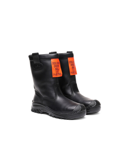 DIESEL（ディーゼル）の「メンズ カウレザー ワークブーツ（ブーツ・メンズ・ブラック・44/40/41/42/43）」の3枚目の写真