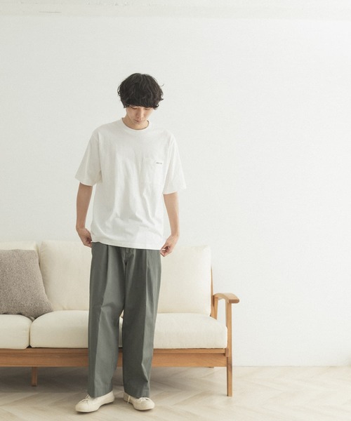 FORK&SPOON（フォークアンドスプーン）の「FORK&SPOON　オーガニックコットン刺繍ロゴTシャツ（Tシャツ/カットソー・メンズ・オフホワイト/チャコールグレー・4/5）」の21枚目の写真