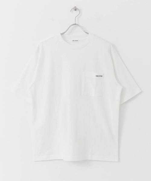 FORK&SPOON（フォークアンドスプーン）の「FORK&SPOON　オーガニックコットン刺繍ロゴTシャツ（Tシャツ/カットソー・メンズ・オフホワイト/チャコールグレー・4/5）」の10枚目の写真