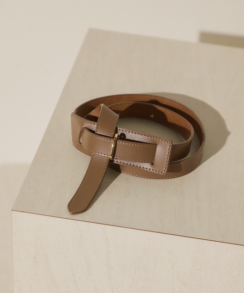 Bou Jeloud(ブージュルード)の「エコレザーラップベルト(ベルト・レディース・ブラック/モカ・ONE SIZE)」の1枚目の写真