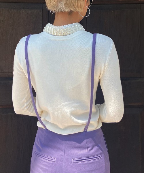 JENNE(ジェンヌ)の「サスペンダー センタープレスパンツ(その他パンツ・レディース・ベージュ/ネイビー/ラベンダー・SMALL/MEDIUM/LARGE/X-SMALL)」の18枚目の写真