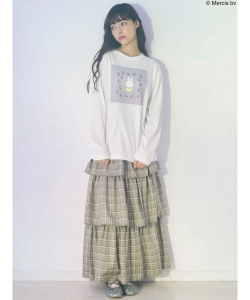 merry jenny（メリージェニー）の「garden bruna Tee（Tシャツ/カットソー・レディース・オフホワイト/ブラウン・FREE）」の7枚目の写真