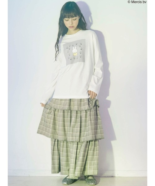 merry jenny（メリージェニー）の「garden bruna Tee（Tシャツ/カットソー・レディース・オフホワイト/ブラウン・FREE）」の19枚目の写真
