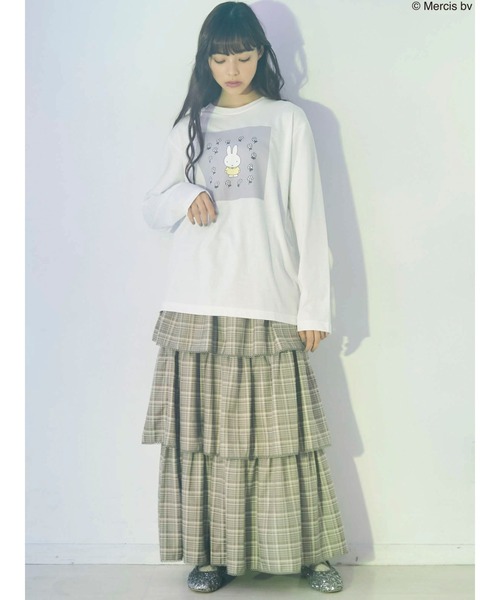 merry jenny（メリージェニー）の「garden bruna Tee（Tシャツ/カットソー・レディース・オフホワイト/ブラウン・FREE）」の12枚目の写真