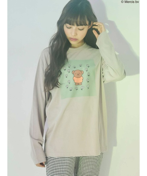 merry jenny（メリージェニー）の「garden bruna Tee（Tシャツ/カットソー・レディース・オフホワイト/ブラウン・FREE）」の13枚目の写真
