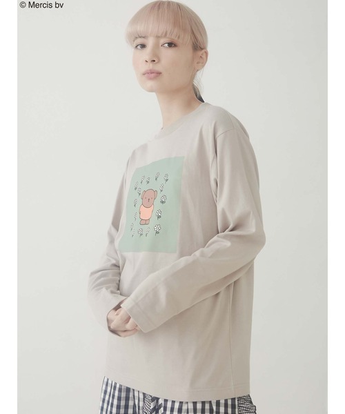 merry jenny（メリージェニー）の「garden bruna Tee（Tシャツ/カットソー・レディース・オフホワイト/ブラウン・FREE）」の15枚目の写真