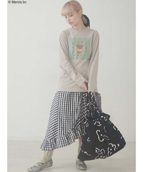 merry jenny（メリージェニー）の「garden bruna Tee（Tシャツ/カットソー・レディース・オフホワイト/ブラウン・FREE）」の16枚目の写真