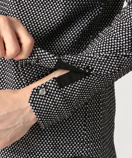 NICOLE CLUB FOR MEN（ニコルクラブフォーメン）の「【21年モデル】サッカ－イタリアンカラ－シャツ（シャツ/ブラウス・メンズ・ネイビー系1/ホワイト系1/ネイビー系2/ブラック系1・LARGE/MEDIUM/X-LARGE）」の17枚目の写真