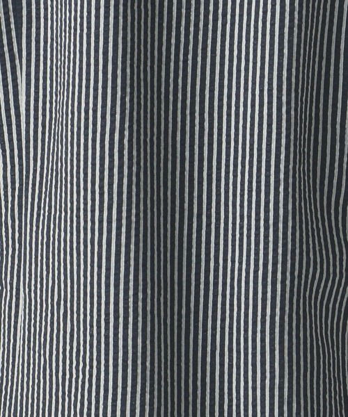 NICOLE CLUB FOR MEN（ニコルクラブフォーメン）の「【21年モデル】サッカ－イタリアンカラ－シャツ（シャツ/ブラウス・メンズ・ネイビー系1/ホワイト系1/ネイビー系2/ブラック系1・LARGE/MEDIUM/X-LARGE）」の12枚目の写真