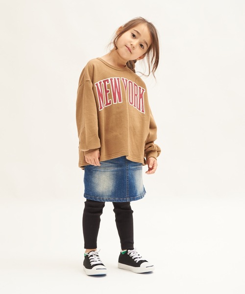 RUGGEDWORKS(ラゲッドワークス)の「バックスリットカレッジトレーナー(スウェット・キッズ・ローズ/ダークベージュ・100/130/110/140/150/120/90)」の3枚目の写真